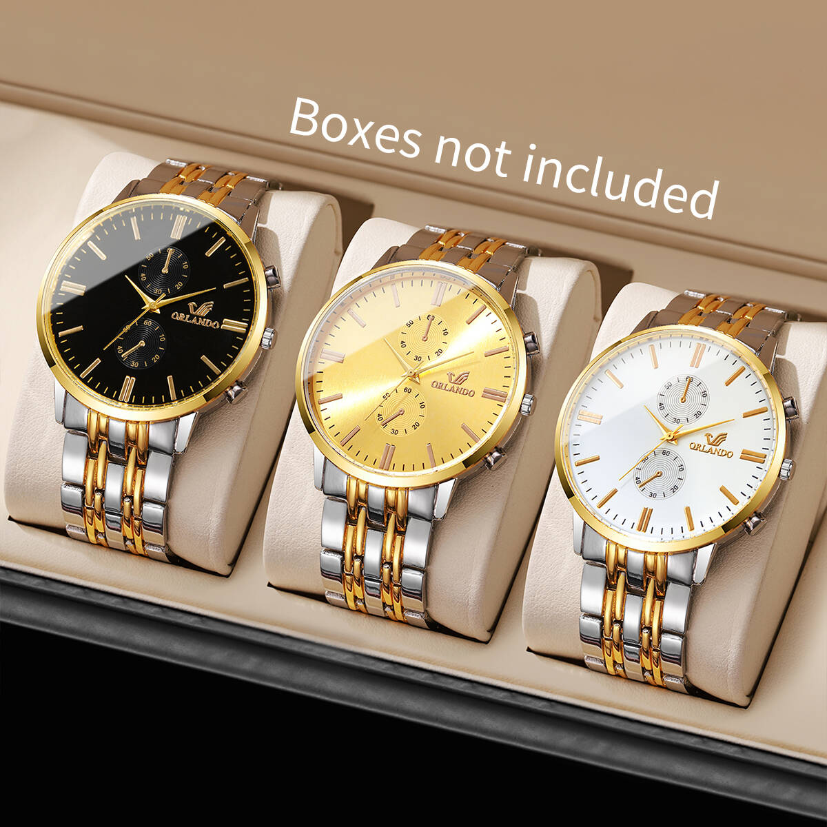 Luxury Watch Organizer For Men - 3 шт./компл. модные мужские деловые часы,