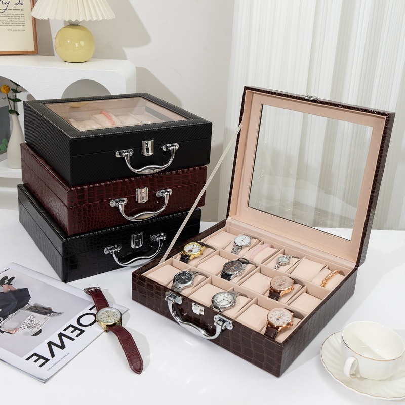 Luxury Watch Collection Box - Кожаный футляр для хранения и демонстрации