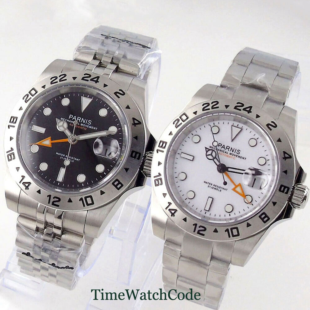 Gmt Dual Timezone Watch - Мужские автоматические часы с сапфировым стеклом