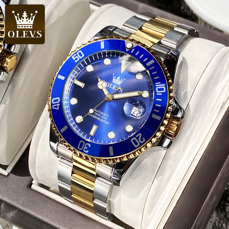 Rolex Watch Datejust - Мужские автоматические часы OLEVS, Роскошные водонепроницаемые