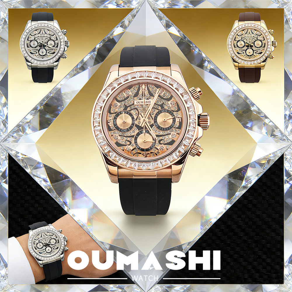 Luxury Watch Dial - Мужские часы 39 мм, механизм VK63,