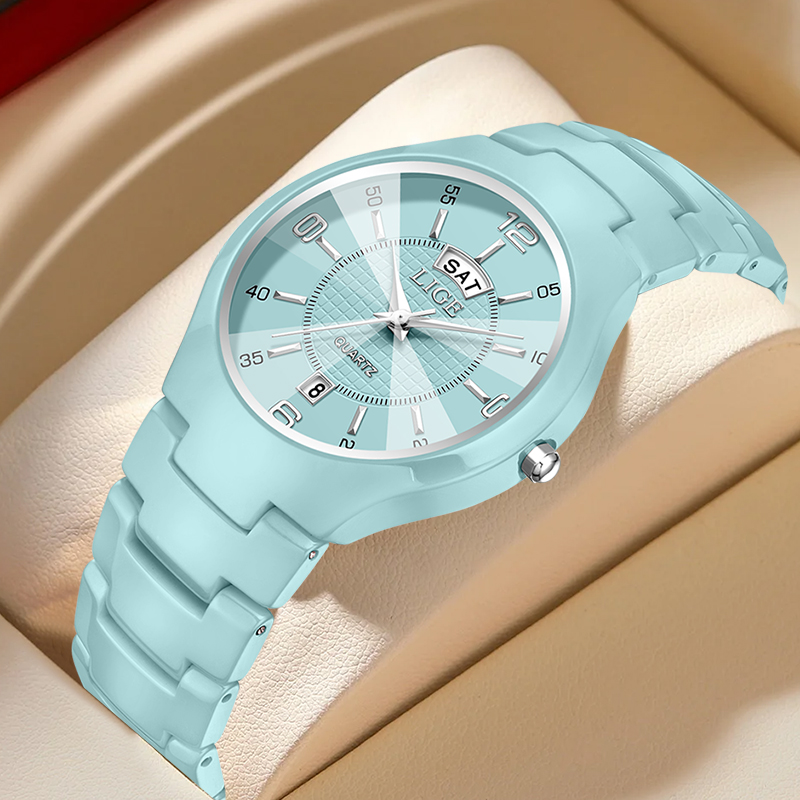 Luxury Watch Dial - LIGE Роскошные элегантные кварцевые женские часы,