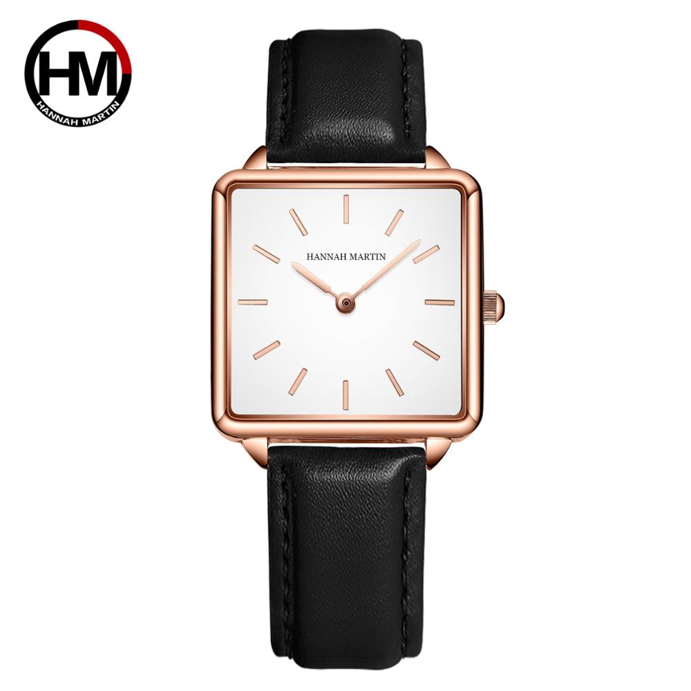 Luxury Watch Japan - Ремешок из натуральной кожи японский кварцевый