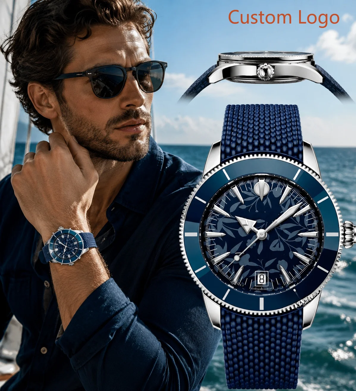 Luxury Watch Dial - Мужские автоматические часы для дайвинга 46
