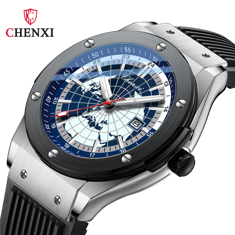 Luxury Watch Brands In World - Мужские кварцевые часы CHENXI 82442: повседневные,