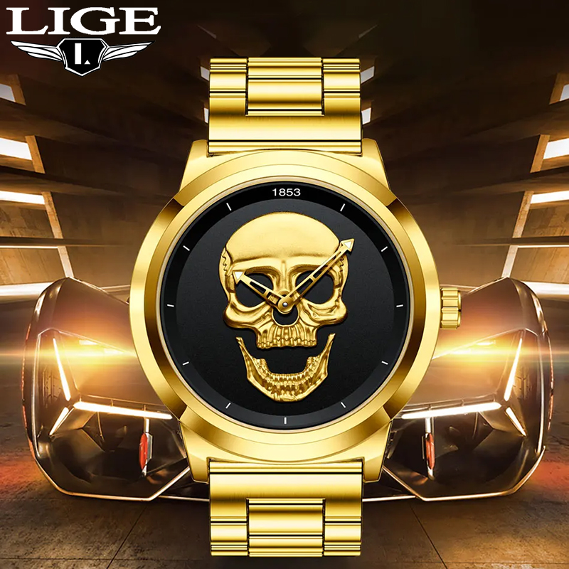 Luxury Watch Organizer For Men - Часы наручные LIGE Мужские кварцевые, роскошные