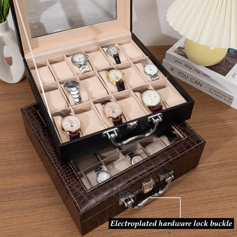 Кожаный футляр для хранения и  – обзор и цена Luxury Watch Collection Box