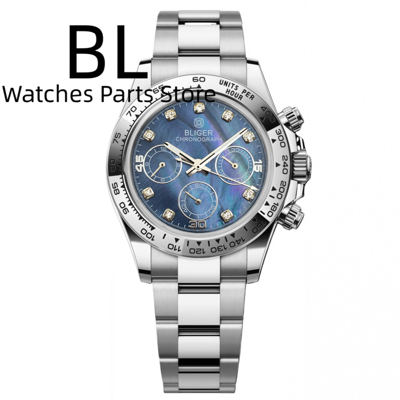 BLIGER 39 мм Роскошные мужские – обзор и цена Luxury Watch German