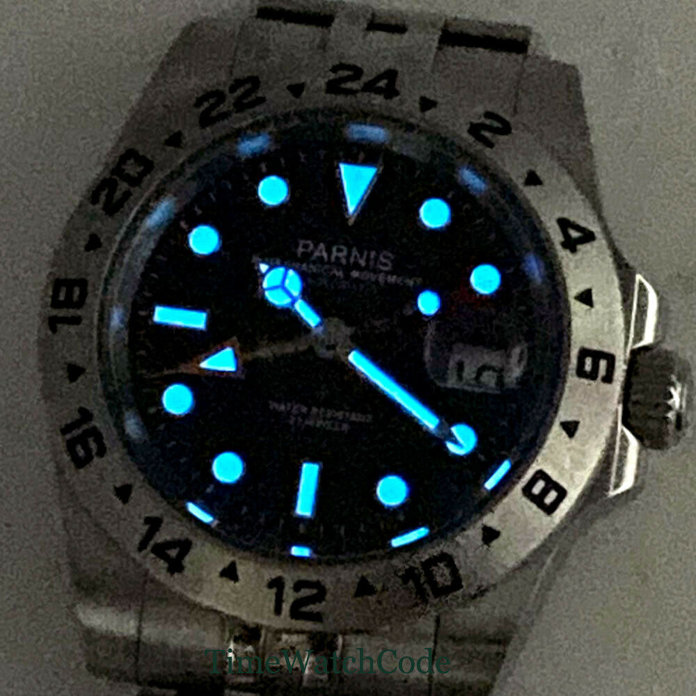 Мужские автоматические часы с  – обзор и цена Gmt Dual Timezone Watch