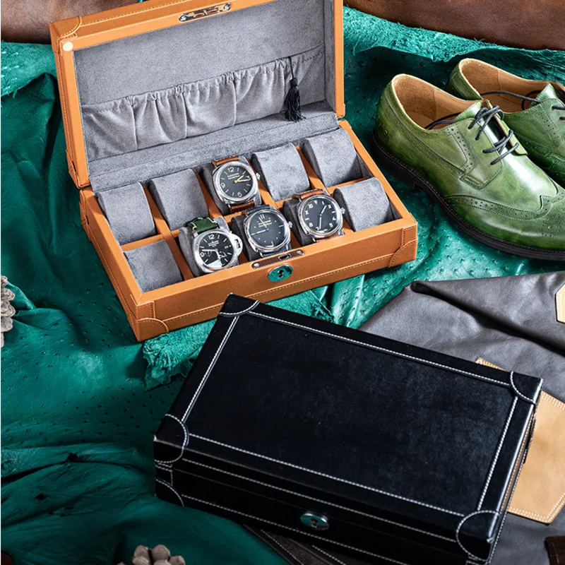 Легкий роскошный кожаный орган – обзор и цена Luxury Watch Collection Box