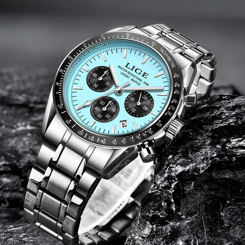 Мужские часы LIGE, топ-бренд,  – обзор и цена Luxury Watch Organizer For Men