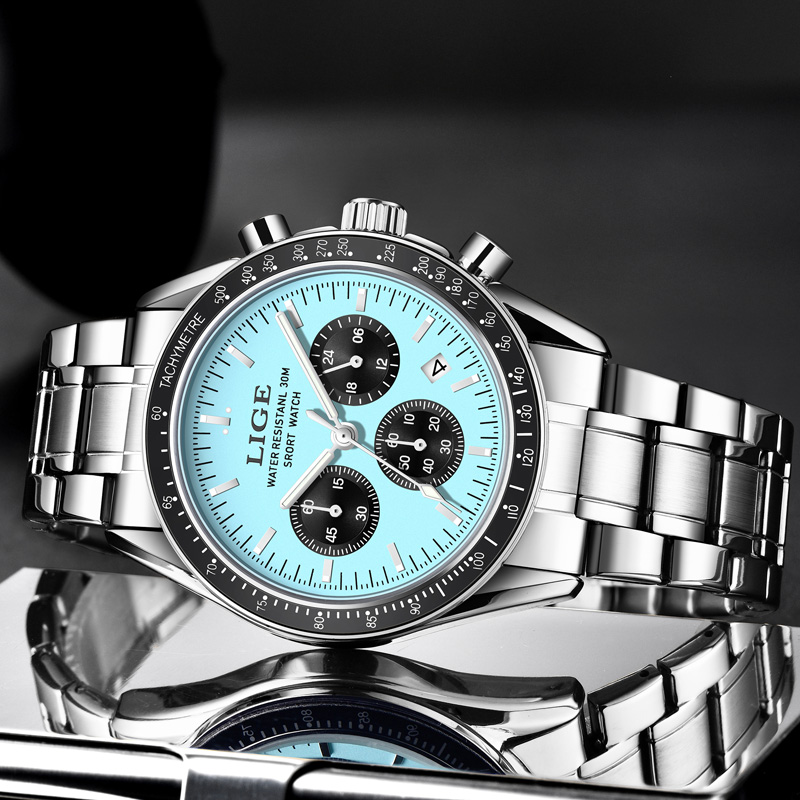 Мужские часы LIGE, топ-бренд,  – обзор и цена Luxury Watch Organizer For Men