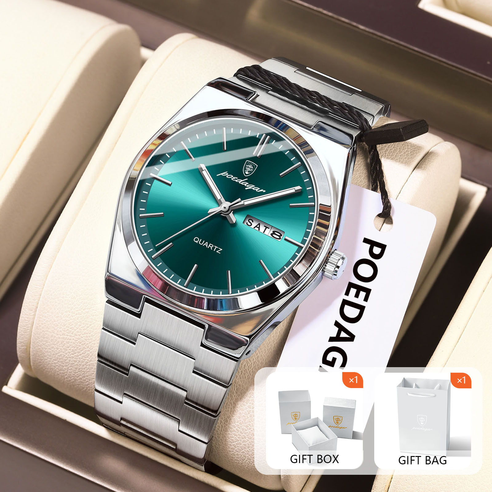 POEDAGAR оригинальные кварцевы – обзор и цена Luxury Watch Organizer For Men