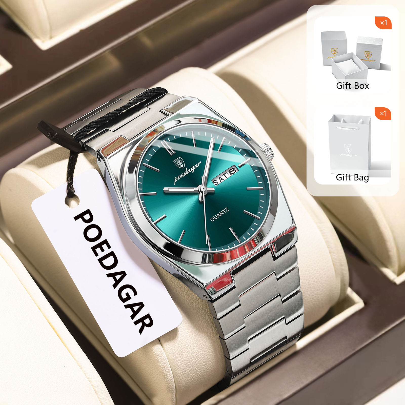 POEDAGAR оригинальные кварцевы – обзор и цена Luxury Watch Organizer For Men